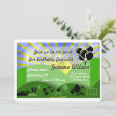 公園の招待の誕生会 招待状 (スタンド正面)