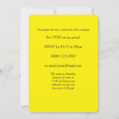 公園の招待の誕生会 招待状 (裏面)