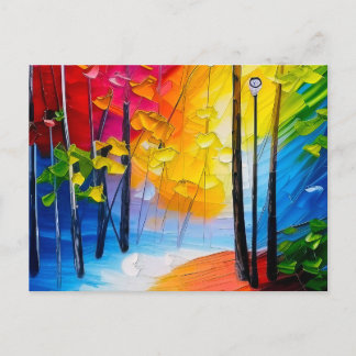 公園の散歩 ポストカード