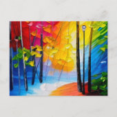 公園の散歩 ポストカード (正面)