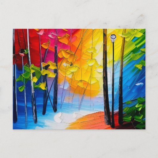 公園の散歩 ポストカード (正面)