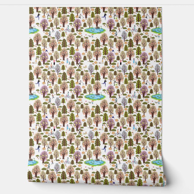 公園の散歩 壁紙 (ほどく)