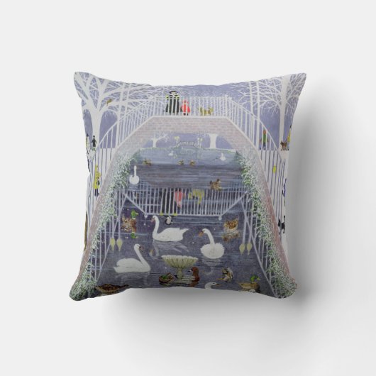 公園の歩行 クッション (裏面)