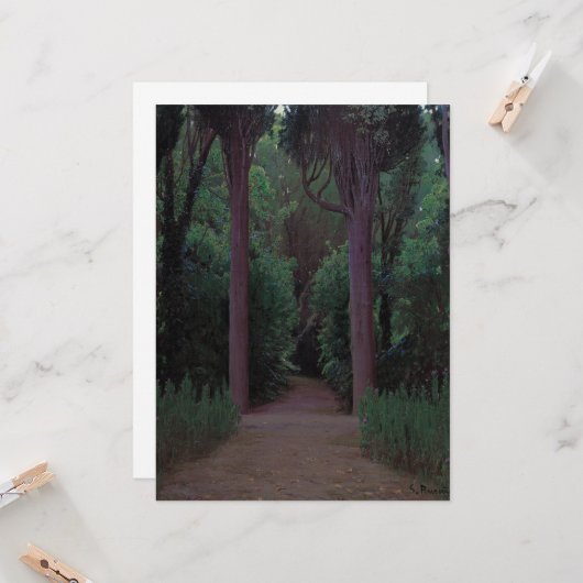 公園の歩道 カード (正面/裏面インサイチュ)