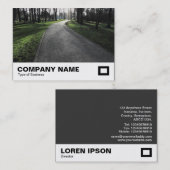 公園の歩道 名刺 (正面/裏面)