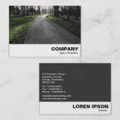 公園の歩道 名刺 (正面/裏面)