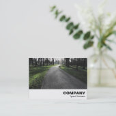 公園の歩道 名刺 (スタンド正面)