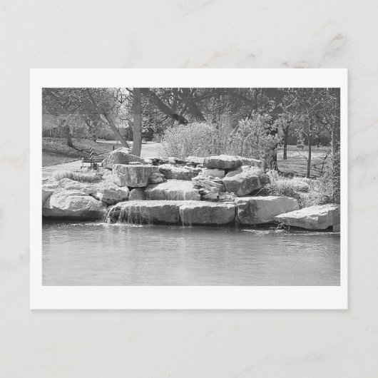 公園の滝 ポストカード (正面)