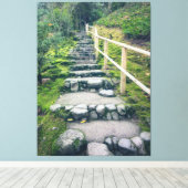 公園の石段 キャンバスプリント (インサイチュ (ウッドフロア))