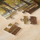 公園の秋 ジグソーパズル (側面)