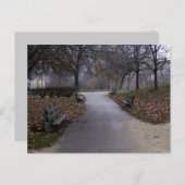 公園の秋 ポストカード (正面/裏面)