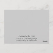 公園の秋 ポストカード (裏面)