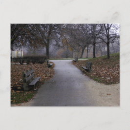 公園の秋 ポストカード