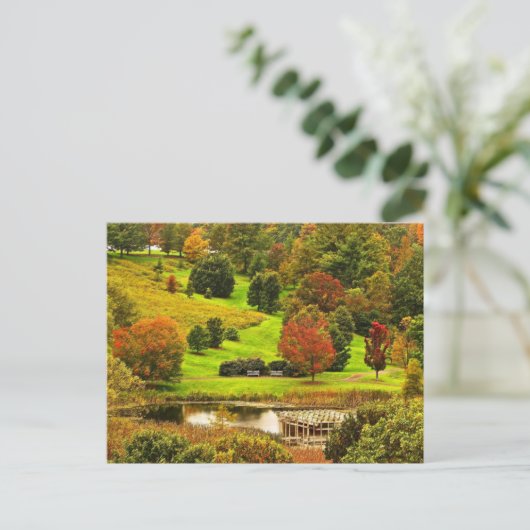 公園の秋 ポストカード (スタンド正面)