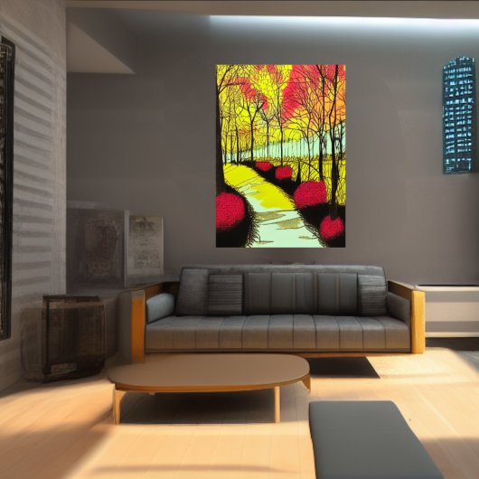 公園の秋 | AIアートポスター ポスター