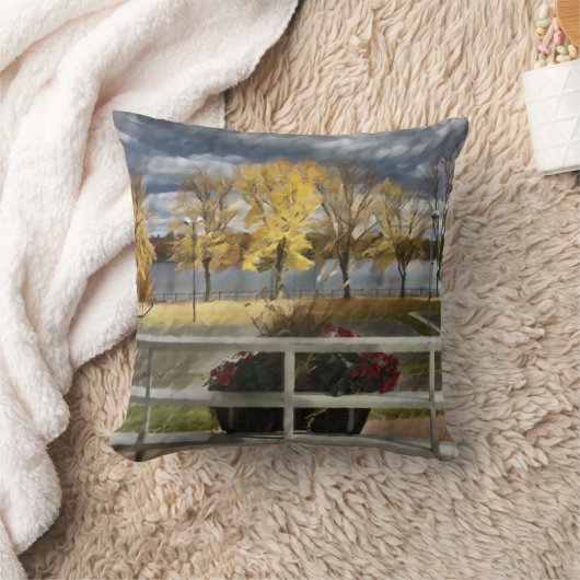 公園の紅葉 クッション (ブランケット)