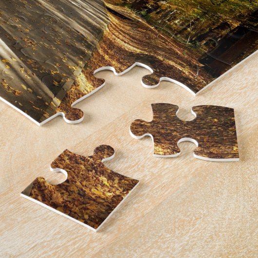 公園の紅葉 ジグソーパズル (側面)