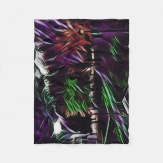 公園の紅葉 フリースブランケット