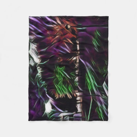 公園の紅葉 フリースブランケット (正面)