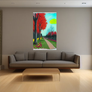 公園の素敵な一日   AIアートポスター ポスター