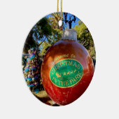 公園の聖降誕祭お目出とう! セラミックオーナメント (右)