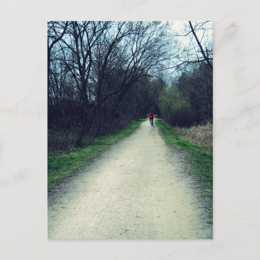 公園の自転車道 ポストカード (正面)