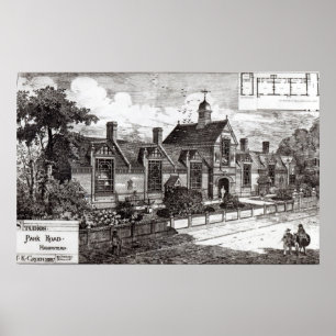 公園の道、「建物のニュースからのHampstead、 ポスター
