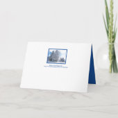 公園の雪に覆われた木々/あなたにとって幸せな休日 シーズンカード (裏面)