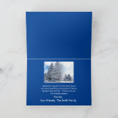 公園の雪に覆われた木々/あなたにとって幸せな休日 シーズンカード (内部)