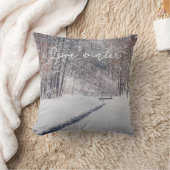 公園の雪 クッション (ブランケット)