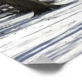 公園の雪 ポスター (角)