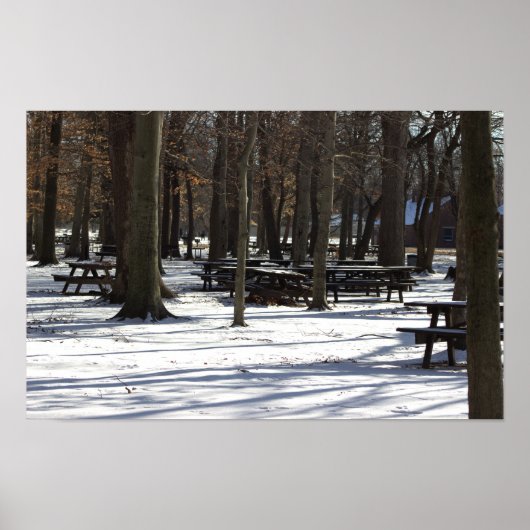 公園の雪 ポスター (正面)