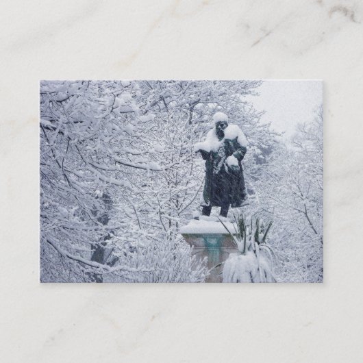 公園の雪 名刺 (正面)