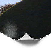 公園の風景芸術の完全な色の名勝犬 ポスター (コーナー)