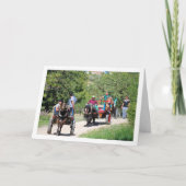 公園の馬車 カード (正面)