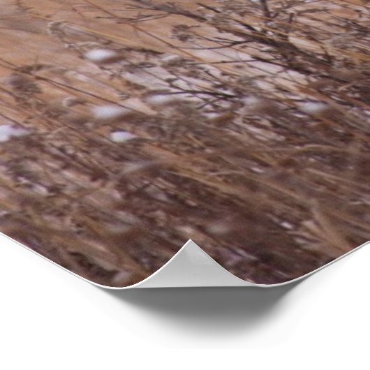 公園の鹿 ポスター (角)