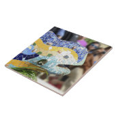 公園のGuellのドラゴンのタイル タイル (側面)