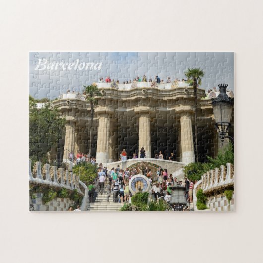 公園のGuellのパズル ジグソーパズル (横)