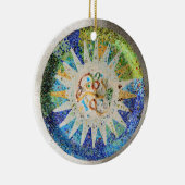 公園のGuellのモザイクオーナメント セラミックオーナメント (右)