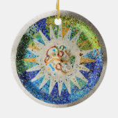 公園のGuellのモザイクオーナメント セラミックオーナメント (裏面)