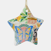 公園のGuellのモザイクオーナメント セラミックオーナメント (右)