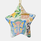 公園のGuellのモザイクオーナメント セラミックオーナメント (左)