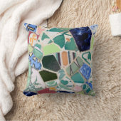 公園のGuellのモザイク枕 クッション (ブランケット)