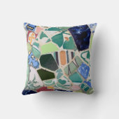 公園のGuellのモザイク枕 クッション (裏面)