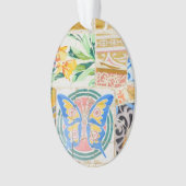 公園のGuellのモザイク オーナメント (正面)