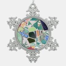 公園のGuellのモザイク