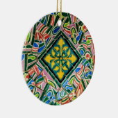 公園のGuellのモザイク セラミックオーナメント (右)