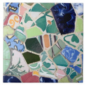 公園のGuellのモザイク・タイル タイル (正面)