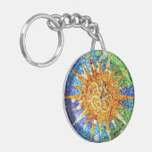 公園のGuellのモザイクkeychain キーホルダー (正面左)