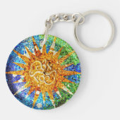 公園のGuellのモザイクkeychain キーホルダー (裏面)